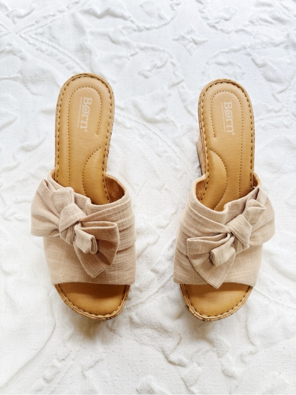 Born Cami Wedge Platform Sandal Size 11 New - Picture 4 of 5